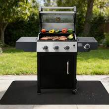 1pc Multi-Purpose Double-Sided Oil-Proof & Waterproof BBQ Mat, Suitable For Outdoor Grill, Fire Pit And Indoor Fireplace | Durable Fiberglass, Easy To Clean, Heat Resistant, Non-Slip Surface, Multiple Sizes (42x60in, 30x48in), Fire Pit Cover, Fire Pit Protection, Heat Resistant Extra Thick Material - Thick - View 9