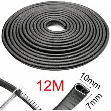 12M Car Door Boot Edge Protector Strip Trim U Shape Guard Seal Rubber Black UK - VJF0273 - View 10