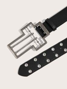 1 chiếc thắt lưng nam phong cách Y2K Punk khóa chéo đục lỗ màu đen, phối đồ đa năng hàng ngày mùa hè, phong cách campus casual, dịp công sở, quà tặng cho bạn trai, chồng, cha và những người nam khác, mặc hàng ngày, thời trang, thanh thiếu niên, ngoài trời, kỳ nghỉ, thể thao, du lịch, đường phố, phong cách Bohemian, vintage mùa thu, phụ kiện Halloween mùa thu/mùa đông, phù hợp cho thanh thiếu niên, nam thanh niên, nam giới, casual, ngoài trời, thể thao, kỳ nghỉ, quà tốt nghiệp, quà sinh nhật, mặc hàng ngày - lỗ xỏ dây hình chữ thập màu đen - Xem 4