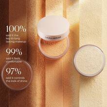 Laura Mercier 透明散粉 無滑石粉定妝粉 極致柔焦提亮 #Rose (適合淺至中膚色) 20g/0.7 Oz | 蜜桃粉色素提亮並校色 | 長效持妝 | 自然妝感 | 無滑石粉 | 幫助保濕與柔焦肌膚 | 控油 | 適合中性至乾性肌膚 | 節日禮盒 - Rose - 20g - 查看 6