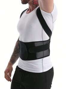 2026 New Single-Piece Back Support Belt, Lower Back Support Belt, Breathable Mesh Material, With 6 Support Bars And Dual Adjustable Straps, Good Breathability, Suitable For Men, Easy To Wear, Can Compress Abdomen And Shape Body, Lift Buttocks, Sports Waist Belt, Shaping Waist Belt And Fitness Waist Belt - Black - View 5