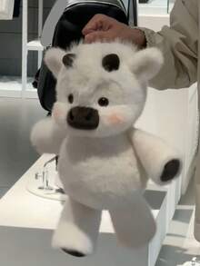 Kids Play Animal Figures - 30cm Running Cow Dark Brown - View 11