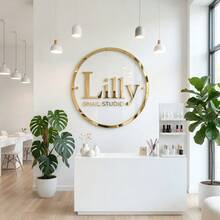 定制亚克力美发沙龙招牌 - 个性化美容沙龙商标招牌 - 送给女发型师的礼物 - 水疗美甲美睫工作室室内装饰 - 家居入口装饰 - 彩色 - 查看 2
