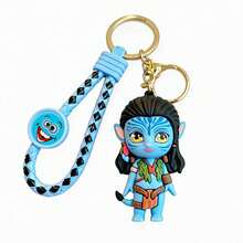 Miniso Avatar Neytiri Character Keychain With Braided Wrist Strap Bag Charm Decorative Pendant For Backpack Handbag And Keys Accessory For Daily Use - Style 2 - View 6