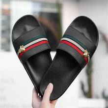 Men's Slippers, Soft Bottom Anti-Slip Sandals, Fashion Casual, EVA Material Open Toe Soft Sole, Breathable Comfortable Home Slippers, Black Casual Daily Wear, Suitable For Indoor And Outdoor Walking, Essential Daily Commute Slippers - Black - View 4