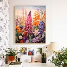 Sommerliches Blumenmotiv Digitales Ölmalerei-Set für Erwachsene und Anfänger 40x50cm/16x20in/1 Stück, ungerahmt, DIY mit Pinseln und leicht zu malendem Acrylfarben-Set, Heimdekoration Kunsthandwerk, ideales Geschenk zum Geburtstag, Vatertag, Weihnachten, Muttertag und Valentinstag - Heilblume - Übersicht 8