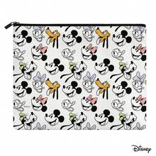 Disney Classic Characters Organizer Pouch, Playful Repeating Pattern With Durable Zipper For Daily Toiletries & Makeup - 10 X 8.1 Inches - View 4