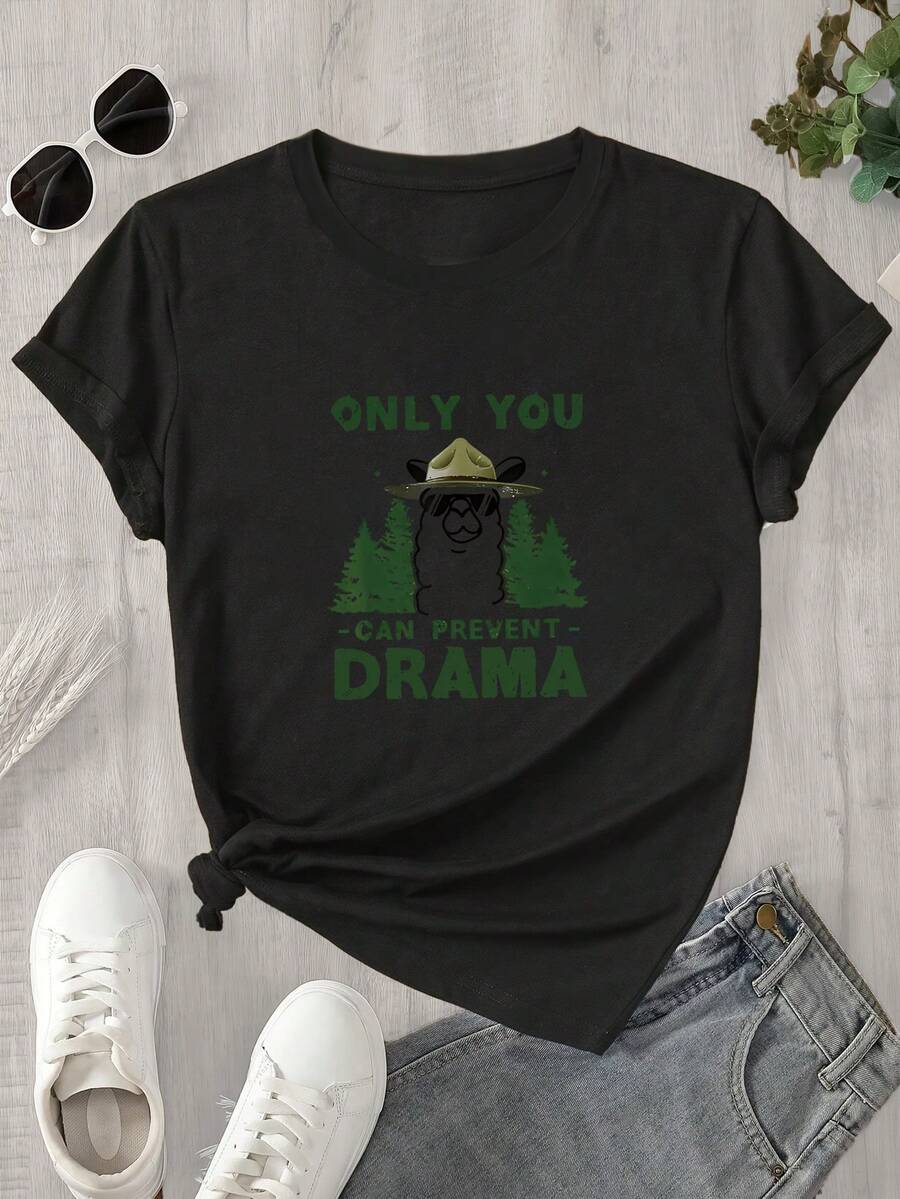 Halloween Graphic T-Shirt - Black - View 1