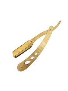 1pc Manual Shaving Tool - Vintage Razor, Shaving Knife, Face Shaver, Bald Head Shaver, Stainless Steel Beard Razor With Replaceable Blades - Multicolor - View 14