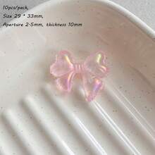 Acrylic Transparent UV Color Fat Bow Bead DIY Jewelry Mobile Phone Chain Keychain Production Accessories Materials - Multicolor - View 31