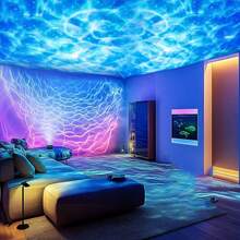 1PC Water Ripple Projection Lamp, LED Night Light, USB Powered With Remote Control And Multiple Color Adjustments, Perfect Gift For Birthday, Wedding, Halloween And Home Decor Room Decoration Night Light Atmosphere Lamp Bedroom Light - Multi-color light - View 7