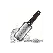1pc Professional Stainless Steel Metal Foot Scrubber, For Pedicure And Dead Skin Removal, Foot Callus Remover, Professional Foot Care - Stainless Steel - View 2