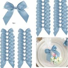 5/10/18/38/68 Pcs Satin Twist Tie Bows For Treat Bag Satin Ribbon Tie Bows For Tying Up Packages Present Bags Bakery Candy Bags Decorating Ribbon Bow Gift Wrap Bows - View 48
