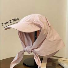 Outdoor Sun Protection Hat With Neck Guard, Integrated Baseball Cap, Camping & Cycling UV Protection Headscarf Hat - Multicolor - View 6