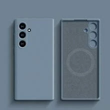 VRNOEI 奢華磁吸無線充電手機殼，相容 iPhone 16 14 13 12 11 15 17 18 Pro Max，天鵝絨材質，相容 iPhone 17 AIR 14 15 16 Plus，手機殼配件，相容 Galaxy S26 S24 S23 S22 S21 S25 Ultra Plus，磁吸無線充電保護殼 - 遠峰藍 - 查看 51