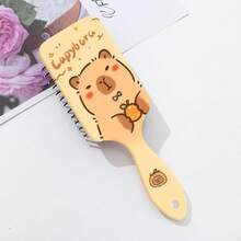 1pc Capybara Pattern Cushion Hair Brush, Scalp Massage Detangling Hair Comb, Cute Cartoon Capybara Air Cushion Brush, Anti-Static Smooth Hair Air Cushion Comb, Scalp Massage Comb, Portable Home Styling Comb, Soft Healing Style Hair Care Comb - Multicolor - View 14