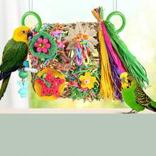 1pc Random Style Parrot Toy Bird Supplies Mesh Paper Rope Chewing Toy Game Net Climbing Net - View 5