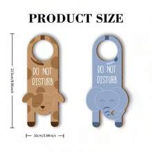 Cute Animal "Do Not Disturb" Wooden Door Sign | Wooden Dog And Elephant Pattern Door Sign | Perfect For Identifying Private Areas In Bedrooms, Hotels, And Residences. Suitable For Home, Outdoor Cafe, Bar, Hotel, Restaurant, Pet Store, Retail Store, Boutique, Supermarket, Etc. Suitable For Privacy Protection Signs In Bedrooms, Bathrooms, Cafes, And Offices - 2 - View 6
