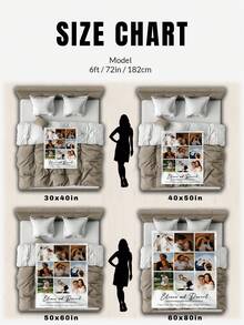 1pc Customized Photo Blanket, Customized Flannel Blanket, Can Print Photos And Text, Bedding Blanket, Customized Bed Blanket, Customized Image Blanket, Personalized Family Photo Blanket, Customized Image Blanket, Personalized Family Photo Blanket, Personalized Throw Blanket, Blanket For Best Friend, Comfortable Blanket, Family Gift, Wedding Gift, Christmas Gift, Birthday Gift, Gift For Friend, Gift For Her, Gift For Pet - Style 8 - View 8