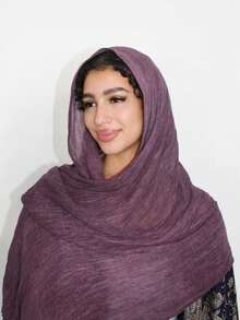 FADZOYLE 1 pieza Bufanda Hijab con Textura de Rayas Retro para Mujer, Chal y Envoltura para la Cabeza, Bandana, Abaya, Velo Diario, Accesorios de Regalo para la Vida Diaria, Tarde, Viajes y Oficina - Multicolor - Ver 12