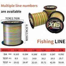 BKUMAN16 500m Strong And Durable Fishing Line/PE Line, Multiple Colors Available, Smooth And Abrasion-Resistant, Suitable For Freshwater And Saltwater Hunting And Fishing - Multicolor - View 2