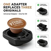 1pc Reusable Capsule Converter, Refillable Coffee Pod, Reusable Filter Cup Accessory, Refillable Filter Cup Capsule, Stop Wasting Disposable Capsules, Coffee Machine Accessories - Black - View 2
