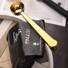 2-In-1 Stainless Steel Coffee Spoon Bag Clip, Kitchen Baking Spoon Accessory, Measuring Spoon With Bag Clip, Kitchen Tool For Home Kitchen - Titanium - View 6
