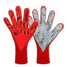 Men Women Professional Soccer Rugby Training Match Goalkeeper Gloves Non-slip Goalie Glove 4mm Thickness Latex Protection - Gris - Ver 3