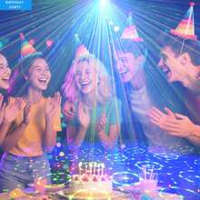 DJ Disco Projection Light, USB Powered, RGB Effect, With Remote Control And Sound Control Function, Suitable For Bar, KTV, Christmas, Halloween, Party, Birthday, Wedding And Small Gifts - Party Lights - View 6