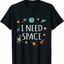 1 Piece Women's Funny Cat Meme T-Shirts, Casual Short Sleeve Tees, Streetwear Tops, Vintage Y2K Graphic Tees, 180g, 100% Cotton. - 黑色 10 - 查看 1