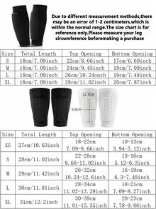 1pc Summer Outdoor Universal Calf Sleeve, Breathable Leg Support, Suitable For Football, Basketball And Running - Multicolor - View 4