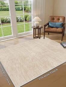 Alfombras de área de cachemira sintética para dormitorio, alfombras frescas para sala de estar, 1 pieza alfombra decorativa para el hogar, alfombra pasillera lavable, tapete decorativo para cocina, baño, comedor, esponjosa y sencilla, crea un ambiente único, de nicho y acogedor - Marrón Mocha - Ver 4