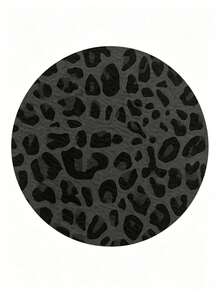 2pcs Black Leopard Print Car Cup Coasters - Non-Slip Design, 7cm Diameter. Made Of Natural Rubber Material, Washable. Each Weighs Only 10g, Perfect Accent For Your Car Interior. Not Only Suitable For Daily Use By Car Owners, But Also An Excellent Gift For Car Enthusiasts. - A - View 6