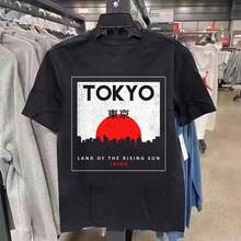 Outdoor Daily Wear Men T-shirt Fashion Simple Round Neck Top - Schwarz - Übersicht 1