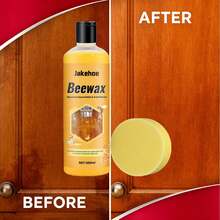 100ml/200ml+Sponge Wood Floor Brightening Cleaner Beeswax Furniture Polish Powerful Wood Conditioner Decontamination Agents For Wear-Resistant Practical Tiles Floor Scratch Repair Clean Tools - 黃色 - 查看 5
