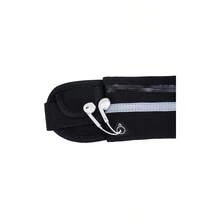 Cangurera Deportiva con cinturon elastico y salida de de audifinos. Rionera con bolsa de malla para hacer ejercicio, para correr, de viaje o excursion para hombre y mujer. para  de celular, dinero y mas accesorios. Fanny pack waist bag para gym, running, corredores, ciclismo, senderismo, gimnasio. - naranja - Ver 3