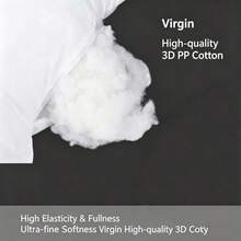 40cm*40cm/50*50cm/60*60cm/70*70cm/80*80cm/Pillow Insert. 1pcs1pc/2pcs1pc. Factory Direct Supply Frosted Fabric Pillow Insert High Elasticity Full, PP Cotton Filling Not Easy To Collapse. Multiple Sizes Pillow Inner Core. Sofa Pillow Car Pillow Inner Core, - White - View 9