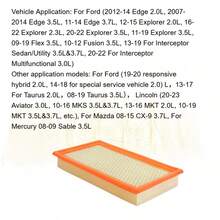 TRTY CA10242 Replacement GP242 Engine Air Filter With Iron Mesh Guard. QE:7C3Z9601A Compatible With Some , And Mercury Models, Provides Up To 12 Months Or 12, 000 Miles Of Filter Protection, Auto Parts. Also An Ideal Holiday And Birthday Gift - CA10242 Intake Filter - View 6