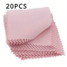 20 Pcs Jewelry Cleaning Cloth Silver Polishing Cloth Gold Cleaning Cloth Microfiber Cleaning Cloth Jewelry Silver And Platinum Brass Stainless Steel - 20 Items - View 2