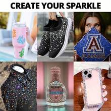 Resin Rhinestone Flatback Crystals, Faux Diamond Resin Rhinestones For Water Cup Toys, Shoes, Boots, Clothing Decoration, Cups, Shiny Idol Support Fan DIY Craft Materials - Crystal AB - View 7
