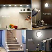 1 Pack Magnetic Motion Sensor Under Cabinet Light, USB Rechargeable Wireless Auto On/Off LED Night Light For Closet, Wardrobe, Kitchen, Corridor, Bedroom, Stairs - X048 - View 10