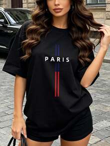 Women's T-Shirts - 黑色 - 查看 2