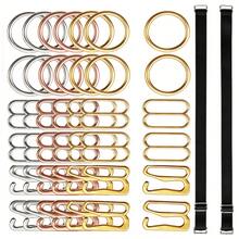 HSDOUBLE 300pcs/Pack Metal Bra Rings, Sliders, Bra Strap Hooks, Adjustable Buckles, Lingerie Strap Adjustment Accessories, Used For Lingerie Swimwear Adjustment Sewing Accessories - 300pcs - View 2