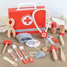 Red Doctor Game, Simulates Real-Life Sickness Scenarios, Suitable For Role-Playing With Companions, Develops Hands-On Ability And Logical Thinking, Parent-Child Interactive Toy, Perfect Birthday Gift - Multicolor - View 3