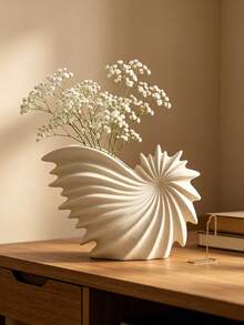 1個裝飾花瓶，獨特美學現代波浪扇形花藝插花架，適用於居家客廳、餐桌、臥室、辦公室、玄關層架裝飾，婚禮新娘禮物、派對、喬遷禮，極簡波希米亞風桌面裝飾室內裝飾容器 - 多色1 - 查看 5