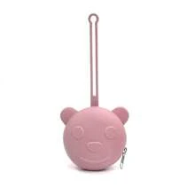 Silicone Pacifier Storage Bag Cute Cartoon Bear Design Stroller & Diaper Bag Decoration Durable Easy To Clean Newborn Accessories Essential - Multicolor - View 13