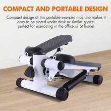 Steppers For Exercise, Stair Stepper With Resistance Bands, Mini Stepper With  Loading Capacity, Hydraulic Fitness Stepper With LCD Monitor - White With Drawstring - View 3