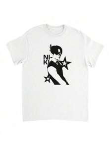 LXF2026Camiseta Ni-Ki – una esencial camiseta de cuello redondo para los fans de K-Pop, con un diseño atemporal, hecha de tela suave y de alta calidad, perfecta para salidas casuales y deportes, unisex y una pieza coleccionable. regalos para maestros regalo madre regalos para mamá blusas para mujer>casual regalo para mamá playera de mujer playera de hombre blusas para dama casuales  ropa de mujer poeselle mujer  blusas para mujer>eleganteXIAM - Blanco - Ver 1