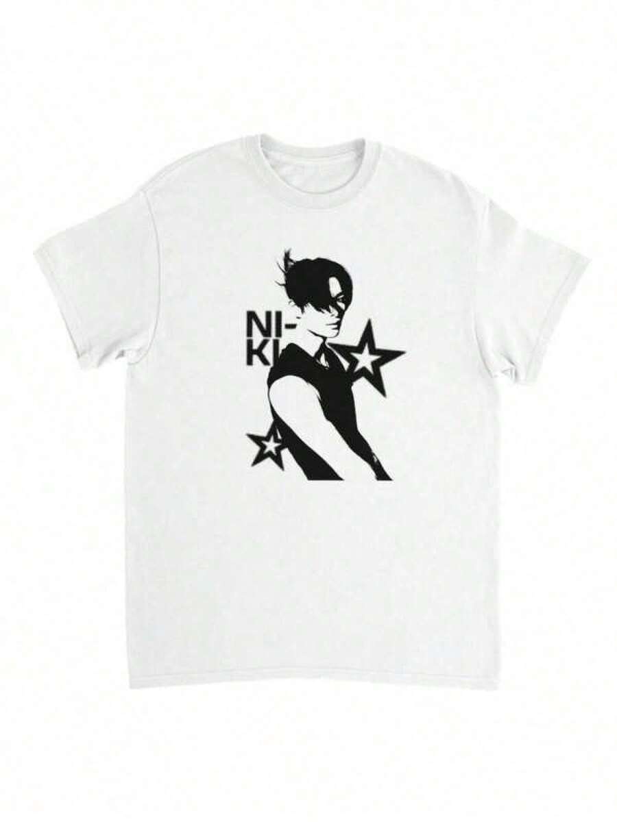 LXF2026Camiseta Ni-Ki – una esencial camiseta de cuello redondo para los fans de K-Pop, con un diseño atemporal, hecha de tela suave y de alta calidad, perfecta para salidas casuales y deportes, unisex y una pieza coleccionable. regalos para maestros regalo madre regalos para mamá blusas para mujer>casual regalo para mamá playera de mujer playera de hombre blusas para dama casuales ropa de mujer poeselle mujer blusas para mujer>eleganteXIAM - Blanco - Ver 1