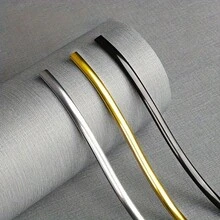 自黏式裝飾飾條，適用於牆面、門窗及邊緣 - 防水金屬質感密封條，踢腳板、底板、廚房與浴室檯面縫隙裝飾、牆邊飾條、櫥櫃與相框飾條、天花板轉角 - A - 查看 2